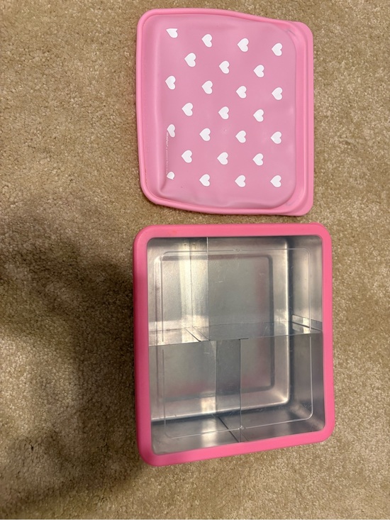 Pottery Barn Kids Other - Pottery Barn Kids Pink and White Heart Lunchbox Container